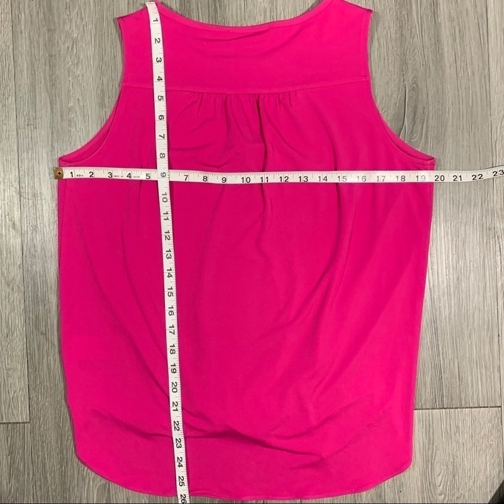 Michael Kors Fuscia Cross Over V-Neck Blouse M - Picture 7 of 7